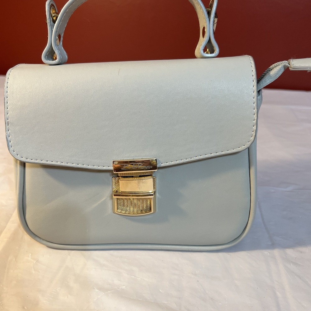 Bella Russo Faux Gray Gold Tone Purse Chain and Accents Purse